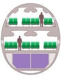 A380機艙截面圖