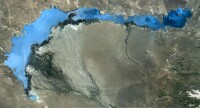 巴爾喀什湖衛星圖片