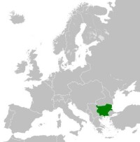 綠色部分為保加利亞疆域
