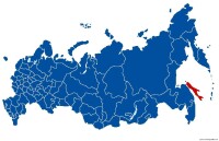 薩哈林州在俄羅斯聯邦中的位置