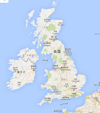 大不列顛與愛爾蘭聯合王國地圖