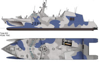 022型導彈艇雙視圖