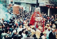 1997年湄洲媽祖金身繞境台灣時的盛況