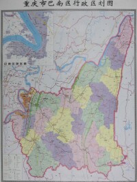 巴南區行政區劃地圖