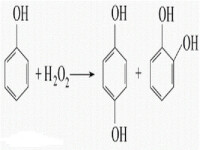 製備對苯二酚的化學反應式