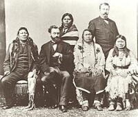 1880年接見印第安人代表團