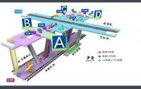 惠新西街南口站站內立體圖