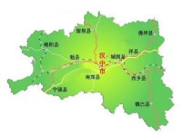 漢中市行政區劃圖
