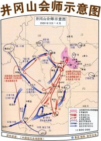 井岡山會師線路圖