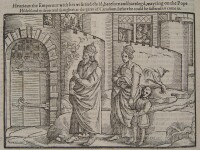 亨利四世與妻兒在卡諾莎城堡門前赤足懺悔
