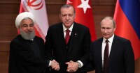 2018年4月3日，俄土伊三國總統在安卡拉會面