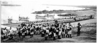 1900年6月，八國聯軍在天津登陸