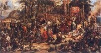 1387年立陶宛改宗，揚·馬特伊科繪帆布油畫