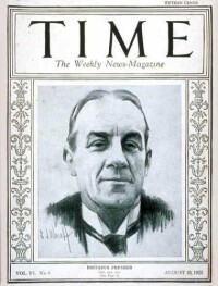斯坦利·鮑德溫榮登《時代》封面（1925年）