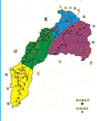 散兵鎮行政地圖