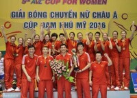 中國女排第四次登頂亞洲杯
