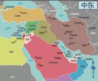 中東國家疆域圖