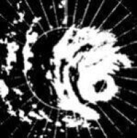 1961年超強颱風南施雷達圖