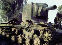 被擊毀的KV-2重型坦克