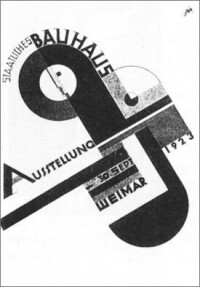 1923年德國包豪斯學院設計作品展招貼廣告