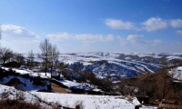 黃土高原雪景圖