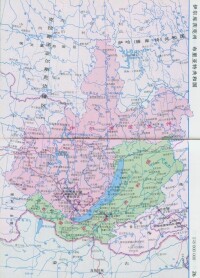 貝加爾湖區行政圖