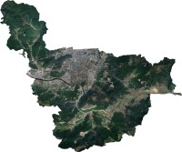 躍龍街道衛星影像圖（2018年）
