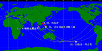 徠長七首飛任務軌道圖