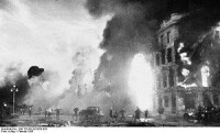 斯大林格勒城內遭受轟炸的情況