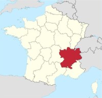 羅訥-阿爾卑斯在法國的位置