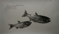 活魚拓作品