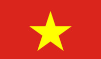 越南人民軍軍旗，左上文字意為“決勝”