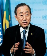 聯合國秘書長潘基文代表聯合國發賀信