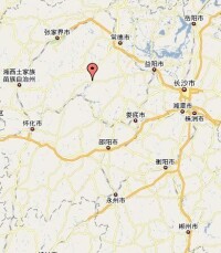 東坪鎮在湖南省的位置