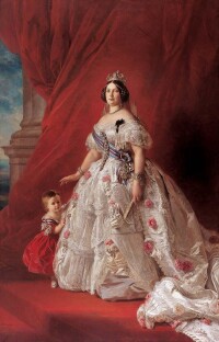 西班牙的伊莎貝拉二世女王全身照