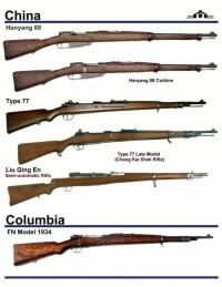 中國和哥倫比亞的步槍
