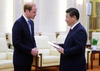 威廉王子與中國領導人習近平會晤