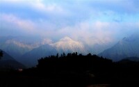 太山雪景蒸蓋嶺