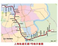 上海地鐵7號線線路走向圖