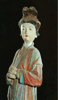 三蘇祠雕塑:八娘伴母，右為蘇八娘