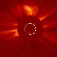 SOHO探測器拍攝的太陽照片