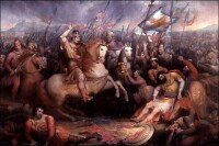 18世紀黑斯廷斯戰役油畫