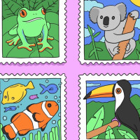 灰姑娘動物郵票