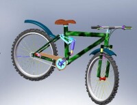 SolidWorks渲染的自行車