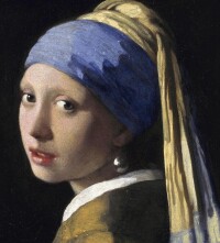 徠戴珍珠耳環的少女[荷蘭約翰內斯·維米爾1665年創作繪畫]