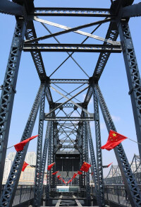 鴨綠江木結構鐵路橋
