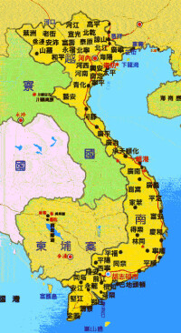 越南第四次北屬時期地圖