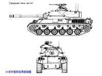 61式中型坦克兩視線圖