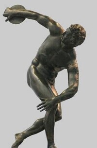 《擲鐵餅者》羅馬青銅雕像—米隆創作