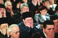 克里米亞韃靼人在巴赫奇薩賴舉行大會